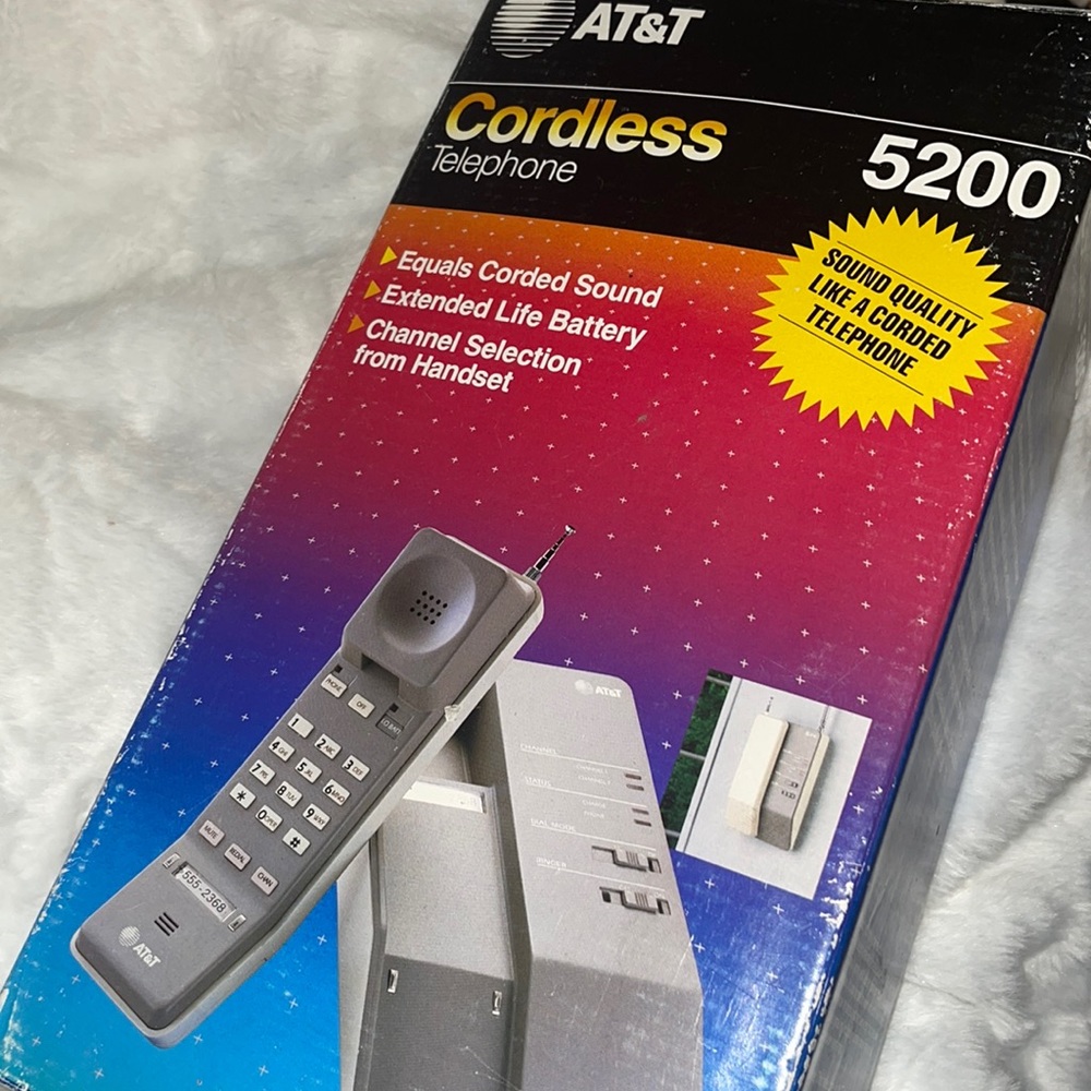 AT&T VINTAGE 60z/70z cordless telephone💕❤️RARE